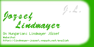 jozsef lindmayer business card