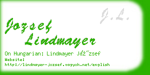 jozsef lindmayer business card